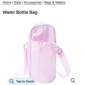 Pink Water Bottle Bag - five below